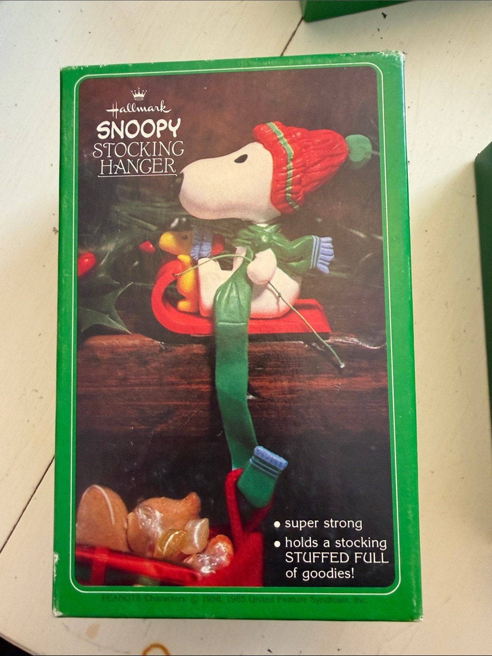 2 Vintage 1978 Hallmark Snoopy Stocking Hanger